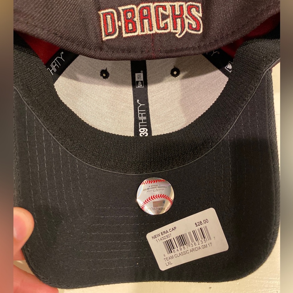 New Era 39THIRTY MLB Arizona Diamondbacks Team Classic FlexFit Hat L/XL NWT - Picture 3 of 4